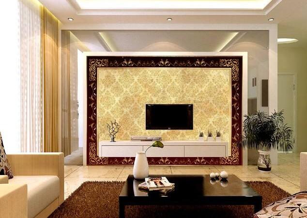 花纹客厅中式设计